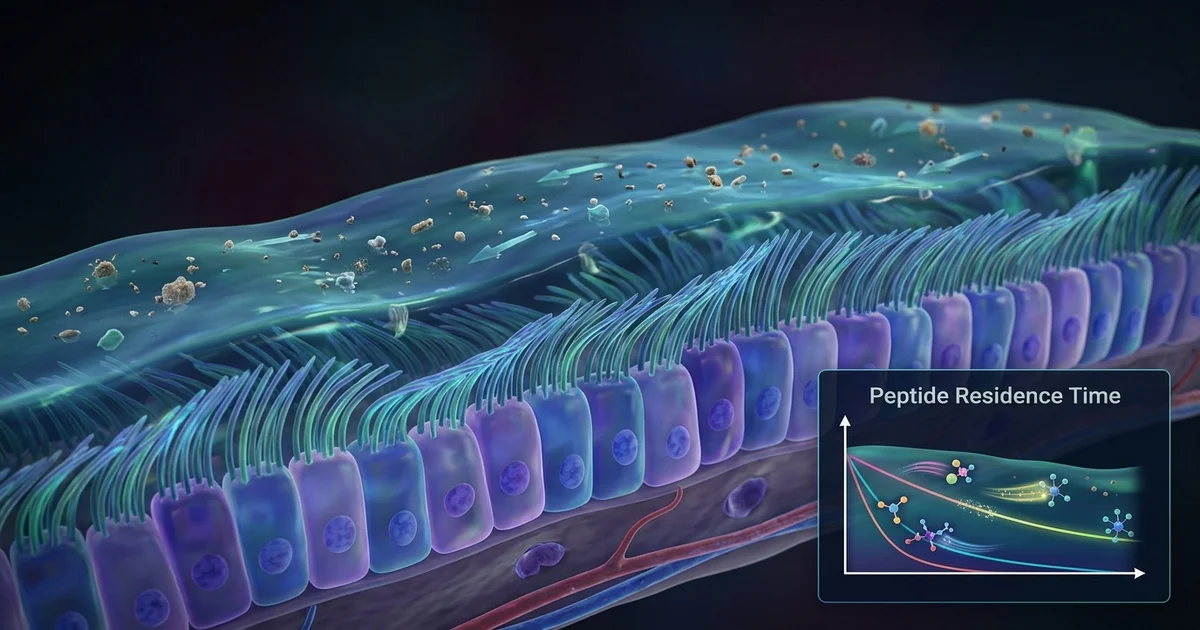 Mucociliary Clearance and Peptide Nasal Delivery: Residence Time Research
