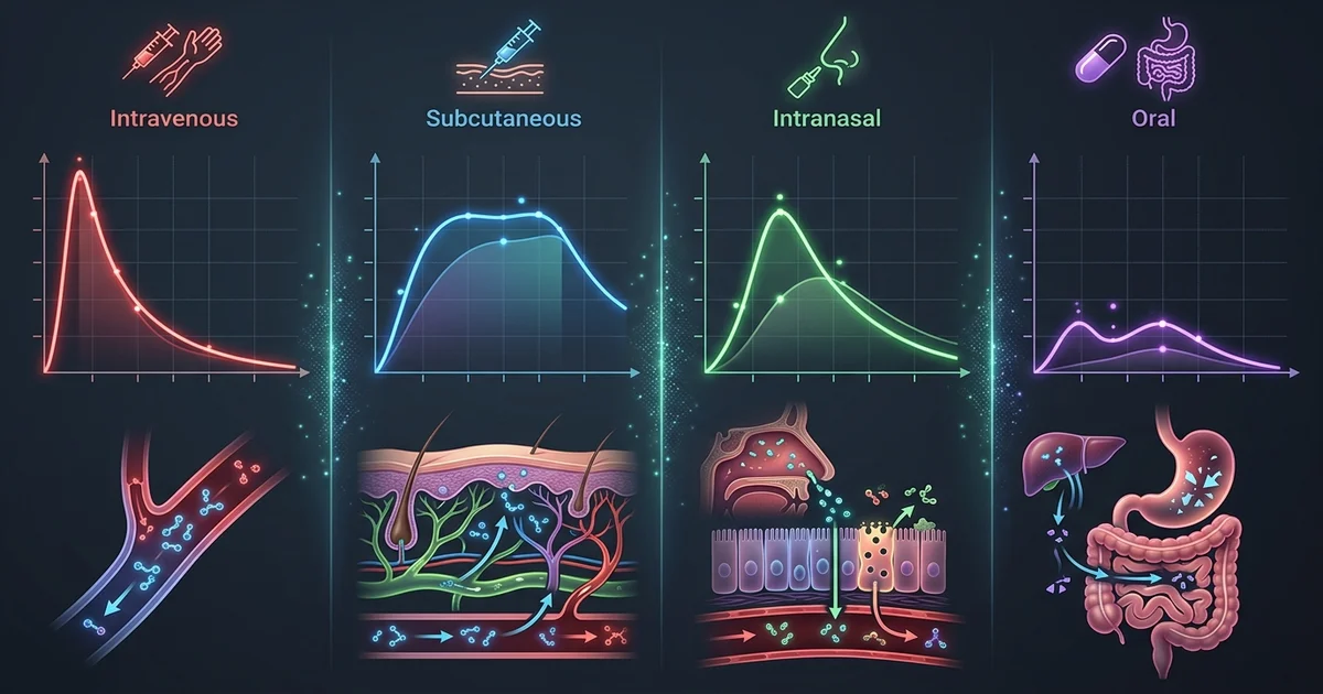Peptide Bioavailability: Comparing Nasal, Oral, Subcutaneous, and IP Routes